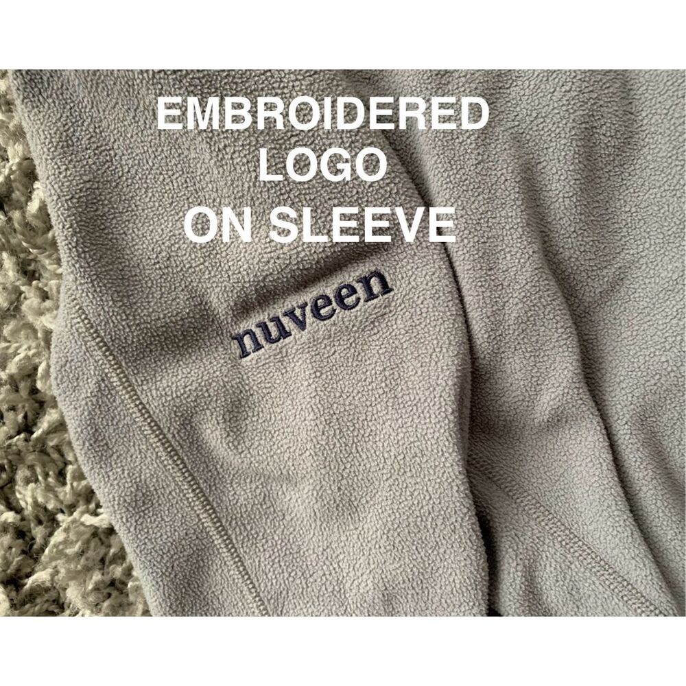 Patagonia Micro D Pullover 1/4 zip Grey Fleece SWEATER JACKET Men's sz L - Picture 5 of 6